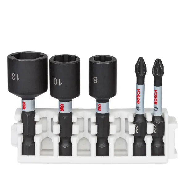 Bosch Impact Control Screwdriver & Nutsetter Set, 5-Piece