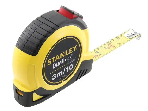 STANLEY® DualLock™ Tylon™ 雙重鎖定口袋捲尺 3米/10呎 (寬12毫米)