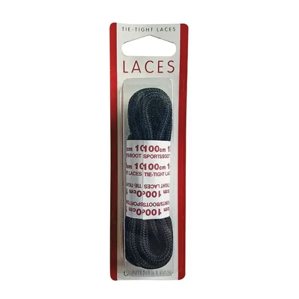 Raraion Thick Round Sports Boot Lace Black 100cm