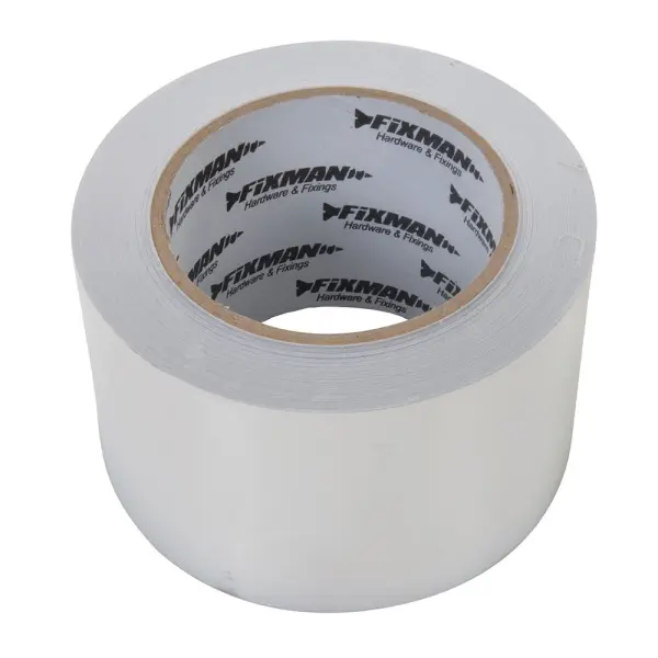 Fixman Aluminium Foil Tape, 75mm x 45m, Flame Retardant