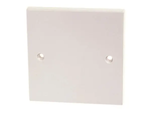 Dencon Witte Enkele Afdekplaat, Gegoten Kunststof