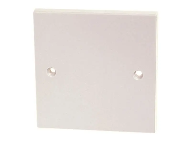 Plaque de blindage simple blanche Dencon, en plastique moulé