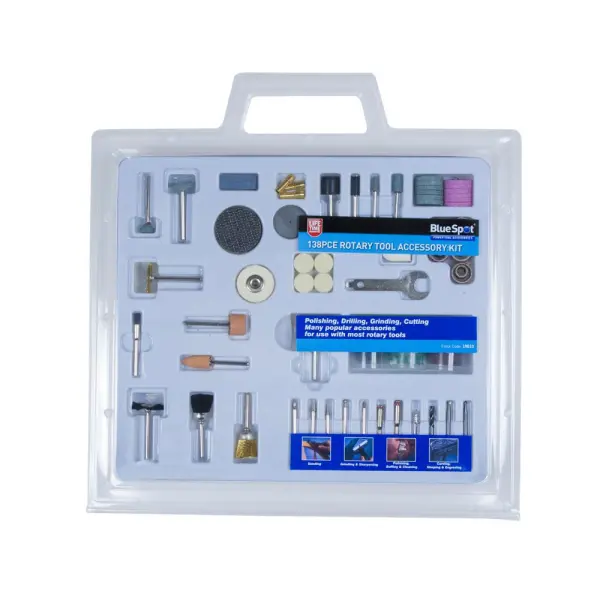 Blue Spot 138-Piece Rotary Tool Accessory Set
