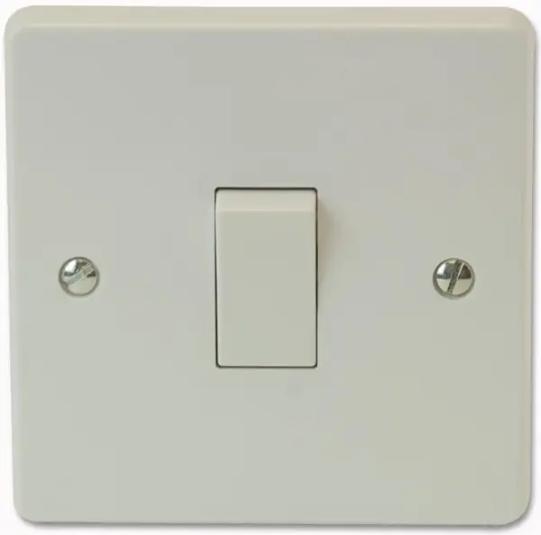 Crabtree 10A 1 Gang Intermediate Light Switch, White
