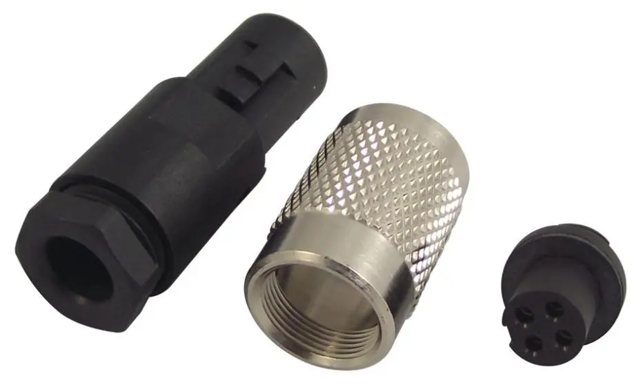 BINDER שתילה אטומה 4-כיוונית סדרה 712, 125V/3A, IP67