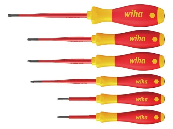Wiha SoftFinish® Electric SlimFix TORX® Screwdriver Set, 6-Piece