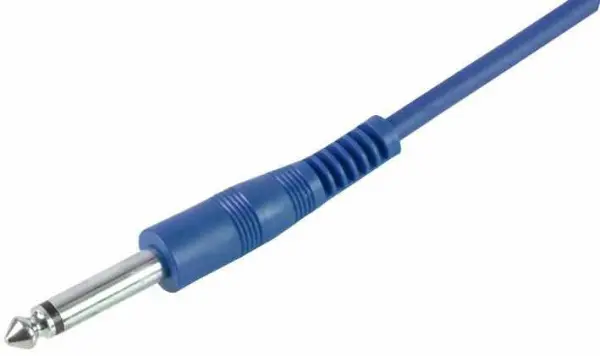 PULSE 6.35mm (1/4”) Mono Jack to Jack Guitar Lead, 6m, Blue