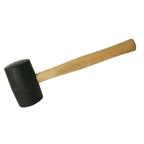 Silverline Black Rubber Mallet, 24oz (680g)