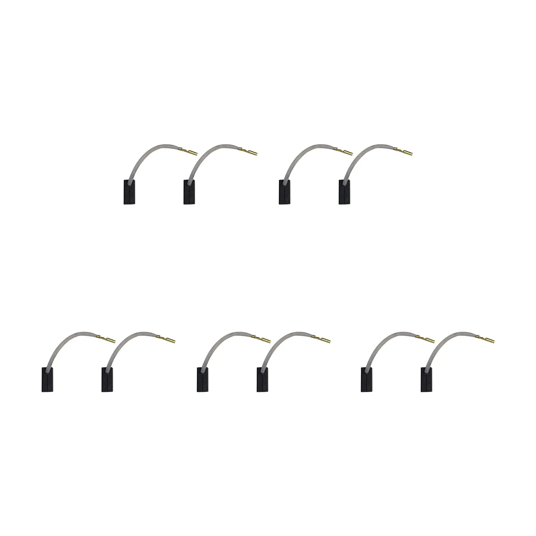 5 Sets Black & Decker Carbon Brushes for Stayer Grinder (6.4x8x18mm)