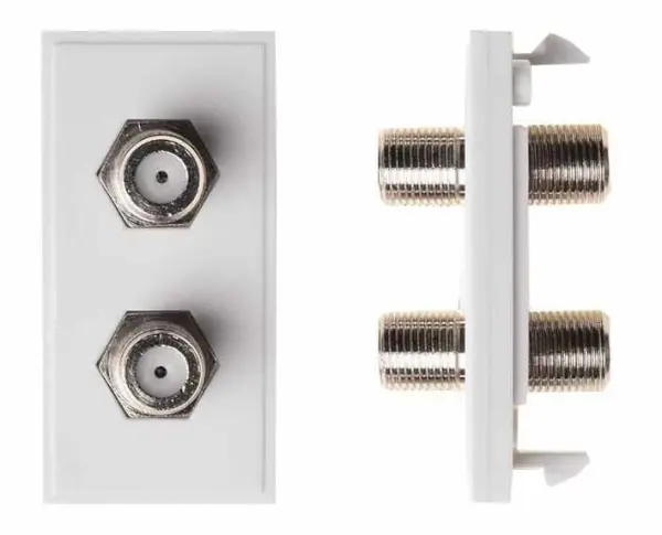 Antiference 2x F naar F verbindingsmodule, Wit