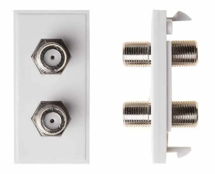 Antiference 2x F to F 연결 모듈, 화이트