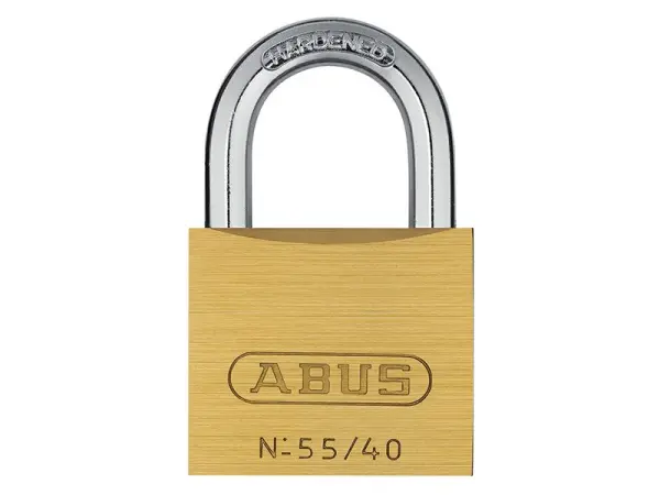 ABUS Cadeado Latão 55/40mm - Anti-escavação, Arco Aço Temperado, Em Blister