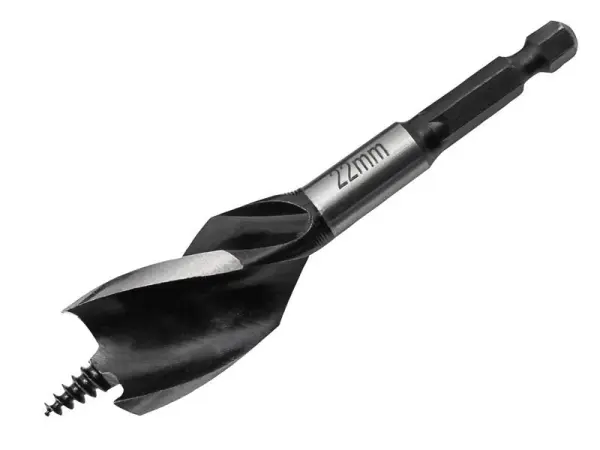 Faithfull Tri-Point Speed Auger Bit Stubby 22mm
