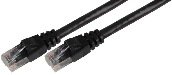 TUK - 1m Schwarzes Cat6 Ethernet Patchkabel