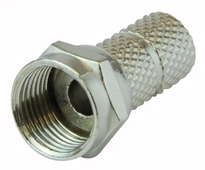 PRO SIGNAL F-Type Twist-On Connector, Zink, RG59/U