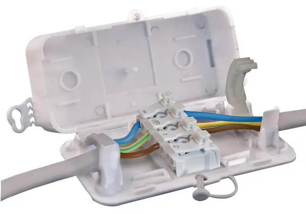 HYLEC 4-Pole Junction Box with Screwless Terminals, 16A, IP20