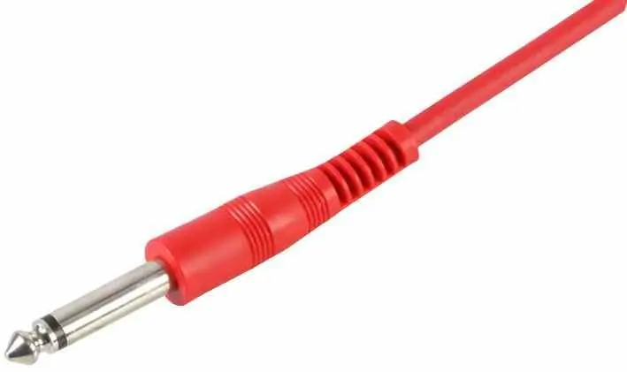 PULSE 6.35mm (1/4”) Mono Jack to Jack Guitar Lead, 6m, Red