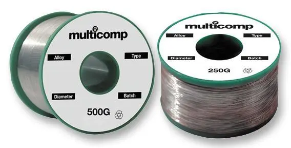MULTICOMP 무연 납땜 솔더 와이어, 0.9mm, 227°C, 500g