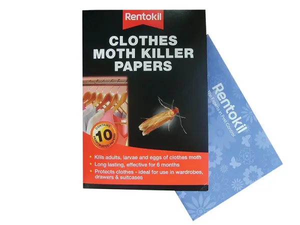 Rentokil Clothes Moth Papers, Odourless, Pack of 10