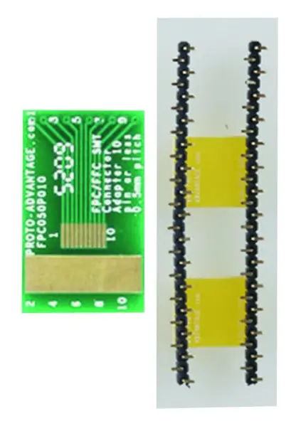 Adaptador PROTO ADVANTAGE FPC/FFC SMT 0.5mm de 10 pinos para DIP