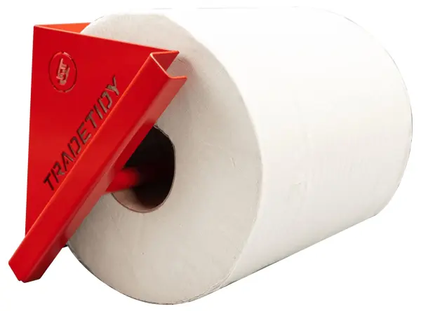 TRADETIDY Paper Towel & Blue Roll Storage Dispenser Holder - Blue Red