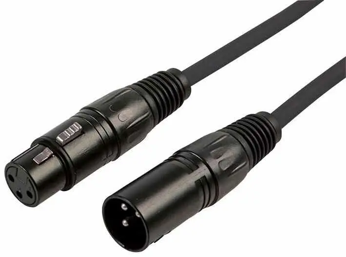RARAION Cable XLR Macho-Hembra 3 Pines, 12m, Negro