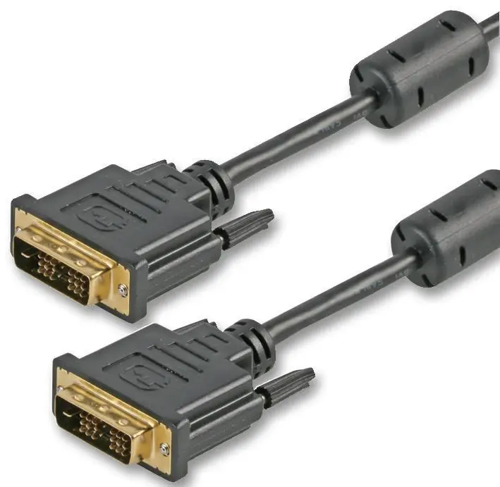PRO SIGNAL DVI-D Single Link Kabel (Male-Male), 0,5m schwarz