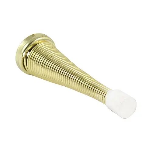 Timco Spring Door Stops, Electro Brass, 78 x 24mm (Pack of 2)