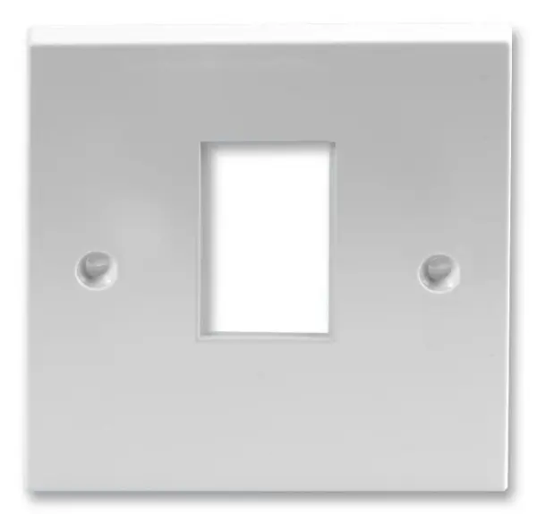 HiLo Placa Frontal 1-Way 6C en Blanco