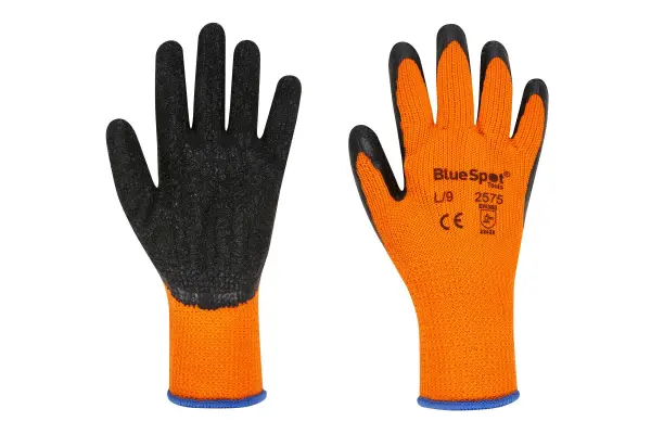 Blue Spot Tools 乳胶防滑加厚冬季手套 大号