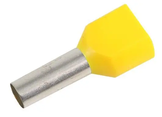 Bornes de câble à double entrée CONCORDIA TECHNOLOGIES, 6mm², Jaune, Paquet de 