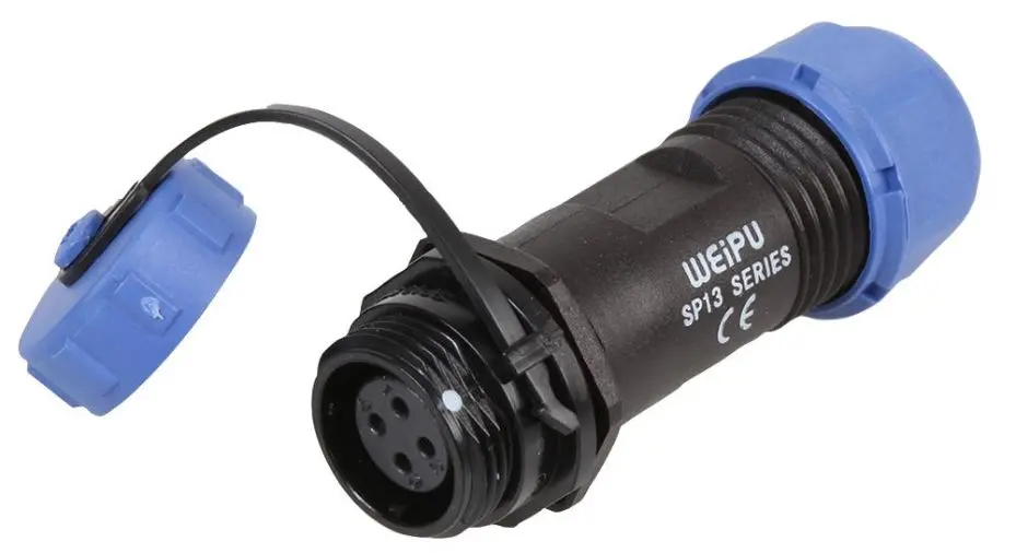 PRO ELEC Presa Circolare Filettata a 4 Poli, Cavo 5-8mm, IP68