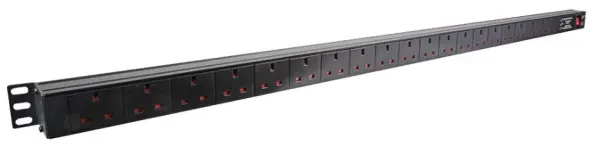 LMS Data 1U 20-Way 13A Surge Protected Vertical PDU