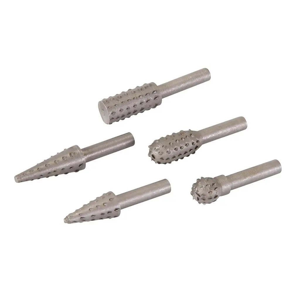 Silverline 5pc Rotary Rasp Set, 6.35mm Shank