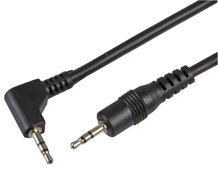 Pro Signal 2.5mm Stereo Jack to Right Angle Plug Lead, 2m, Black