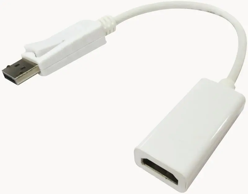 PRO SIGNAL DisplayPort 1.2 to HDMI Adaptor, 4K, 0.2m, White