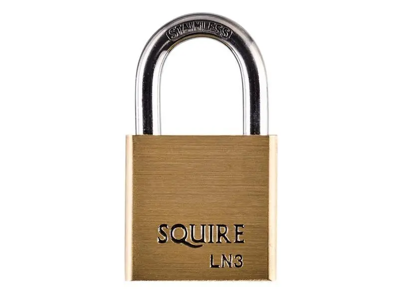 Squire LN3S Lion Marine Padlock, 4-Pin, 30mm, Stainless Steel Shackle