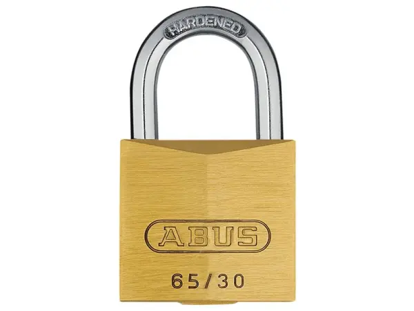 ABUS 65 시리즈 브라스 패드락, 30mm, 보안 등급 4