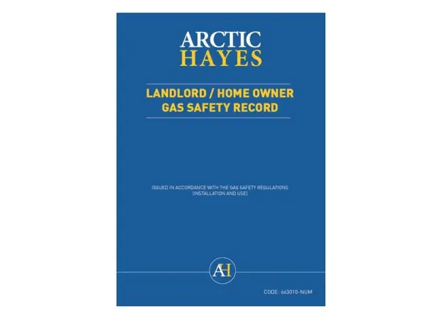 Arctic Hayes - Páad Taifead Sábháilteachta Gáis, 25 Foirmeacha A4, Triphléacs