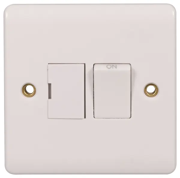 PRO-ELEC Switched Connection Unit 1 Gang 13A White