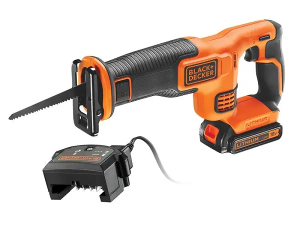 BLACK + DECKER BDCR18C1 18V Cordless Reciprocating Saw with 1.5Ah Battery