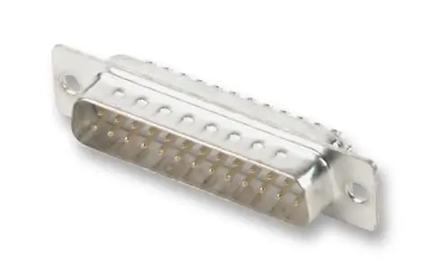 MULTICOMP Pro 37-Pin D-Sub Plug, Contatti Dorati, a Coppellatura per Saldatura