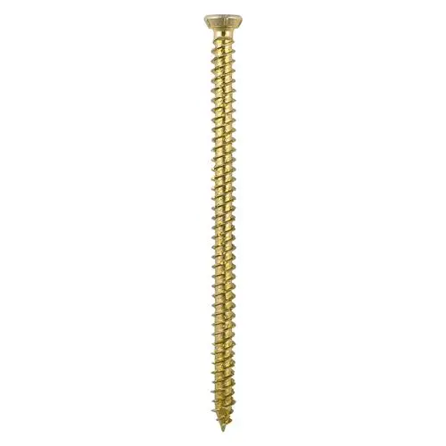 Timco TX Concrete Screws, 7.5x50mm, Yellow, 100pcs