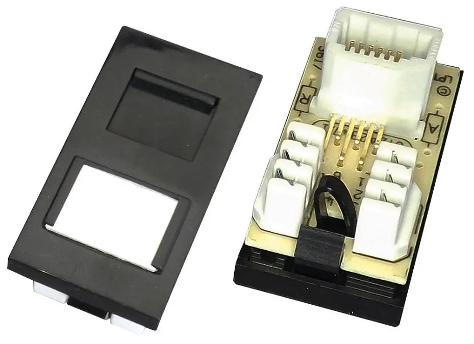 TUK UK 슬레이브 보이스 모듈, 블랙, Cat5e/Cat6, 50x25x20mm