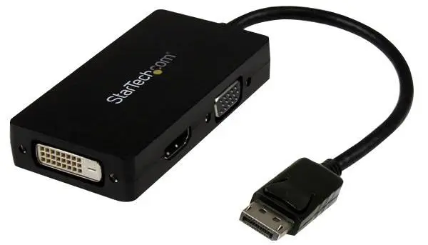 Startech 3-in-1 DisplayPort to VGA/DVI/HDMI Converter Adapter
