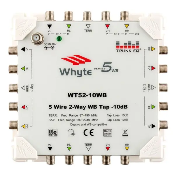 WHYTE - WT52-10WB Siri 5 WB Paip, 5 Wayar, 2 Hala, -10dB