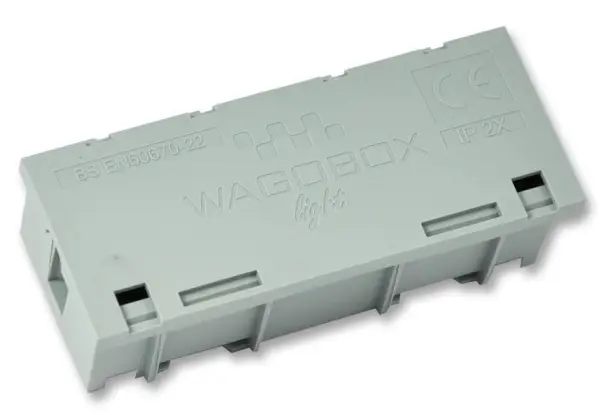 WAGO Wagobox Light Grey - Bosca Comhdhála Leictreach, 39x29x95mm