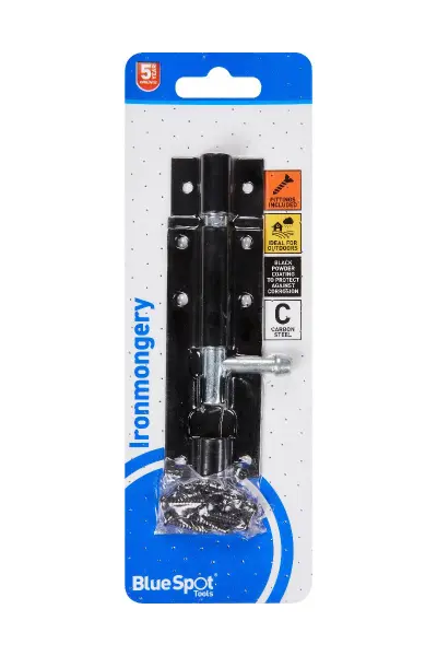 Blue Spot Tools 102毫米 黑色粉末涂层 塔式螺栓