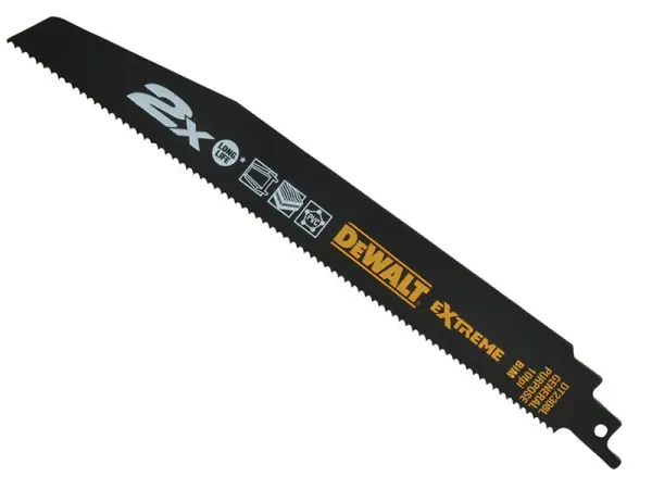 Lames de scie alternative DEWALT 2X Life 228mm, 10 TPI, lot de 5