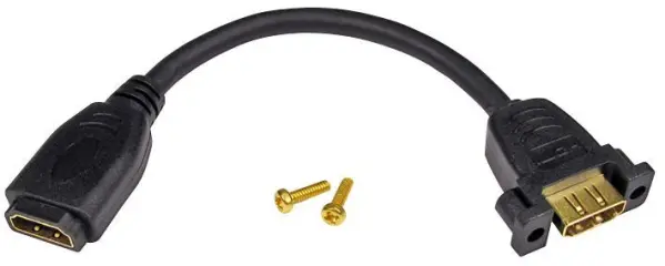 PRO SIGNAL Panel Mount HDMI Female to Female Lead, 165mm